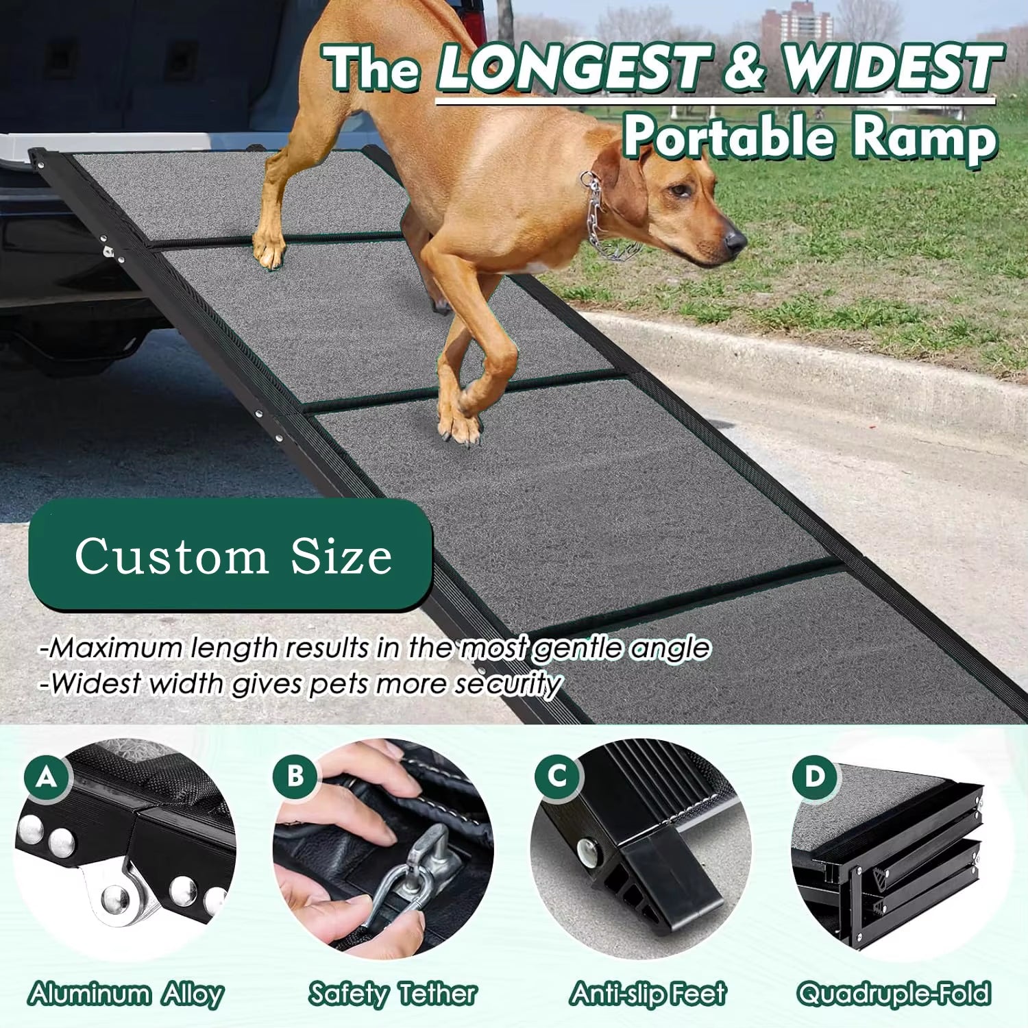 Anti-Slip Pet Stairs for Large, Senior & Injured Dogs