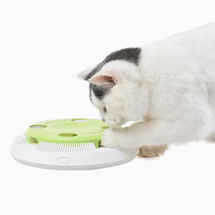 Automatic Rotating Feather Toy for Cats – Interactive & Stimulating Pet Fun