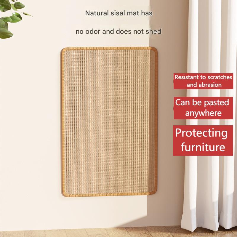 Wall-Mounted Sisal Cat Scratcher Pad | No-Shed Scratch Board Protector for Sofa & Furniture | Durable, Washable Cat Claw Mat – Multiple Sizes