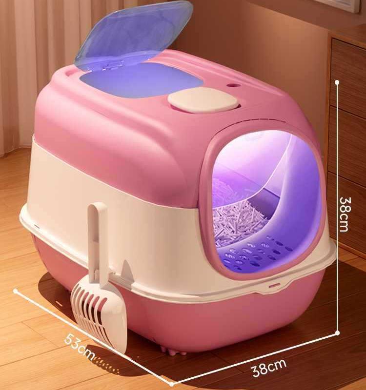 Enclosed Cat Litter Box with Door | Odor Control, Easy Clean & Wholesale Available