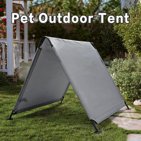 Outdoor Dog Sunshade Tent – Portable Waterproof Pet Canopy Shelter | Removable Triangular Shade for All Pets