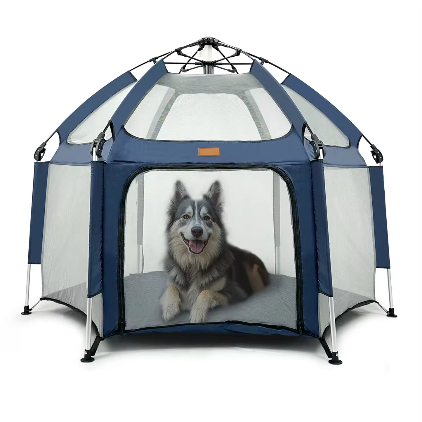 Breathable Customizable Outdoor Quick-Setup Foldable Playpen Tent for Pets & Kids | Portable, Anti-Bite, Visual Dog Tent for Indoor & Outdoor Use