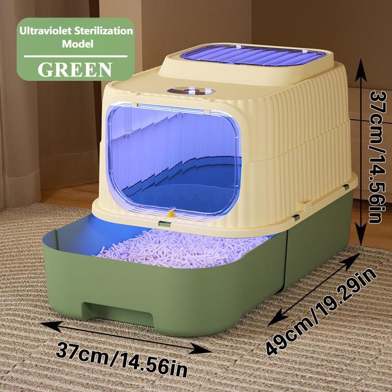 Multi-Functional Cat Litter Box | Easy-Clean Drawer, Odor & Germ Control, Wholesale Available