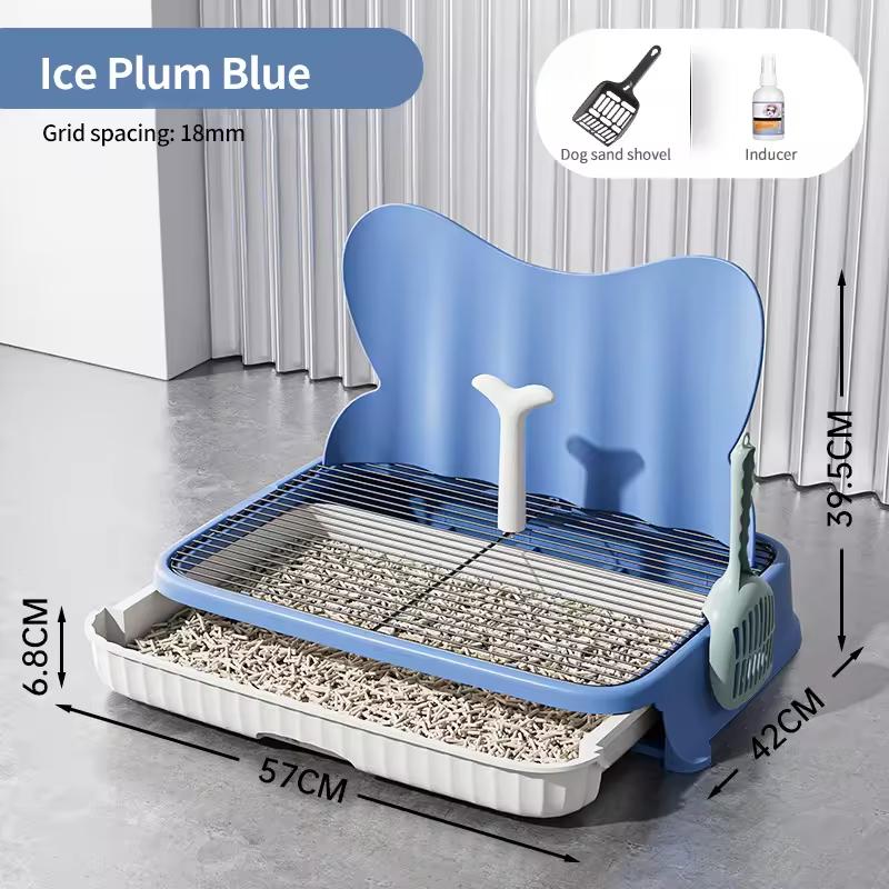 Durable Drawer-Style Dog Toilet with Iron Grid | Easy to Clean, Hygienic Pet Potty Trainer