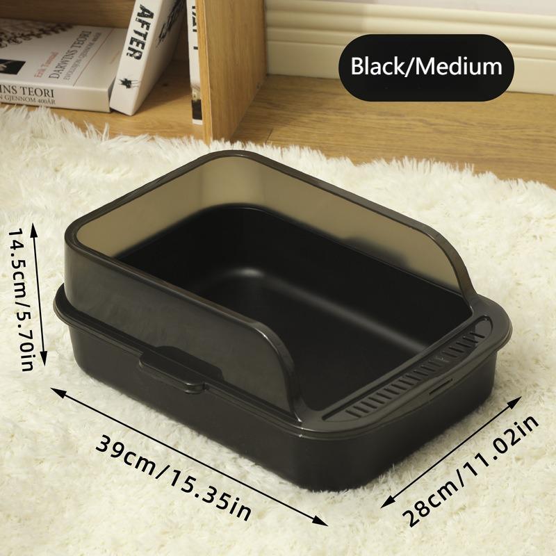 Hygienic cat litter box with detachable cover for pet shops and veterinary use