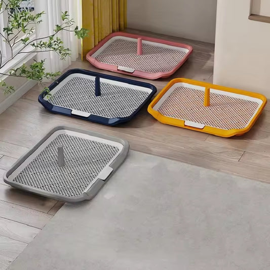 Washable Dog Toilet Tray | Large Pet Training Pad with Removable Grid & Urine Drawer – Indoor Puppy Potty for Small & Large Dogs
