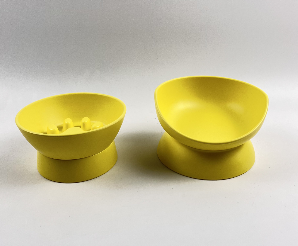 OEM/ODM Bamboo Pet Feeding Bowls | Eco-Friendly | Customizable Colors & Patterns | Protect Cat’s Neck