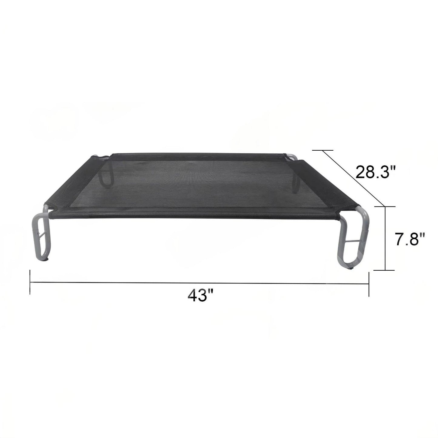 Outdoor Elevated Dog Bed | Waterproof & Chew-Resistant Pet Cot | Detachable Iron Frame with Teslin Mesh | Raised Cooling Dog Cot for Small, Medium & Large Dogs