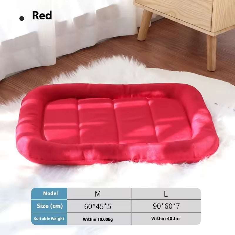 Oxford Waterproof Pet Bed Mat | Anti-Scratch, Easy-to-Clean Dog & Cat Sleeping Pad | Durable Oxford Cloth Pet Cushion for All Seasons