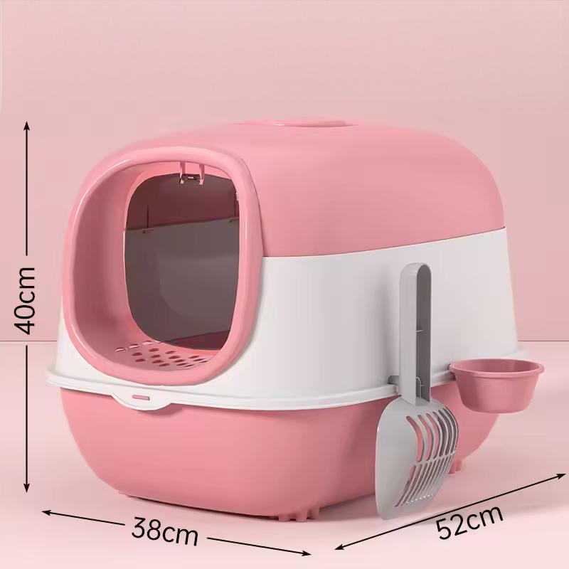 Enclosed Cat Litter Box with Door | Odor Control, Easy Clean & Wholesale Available