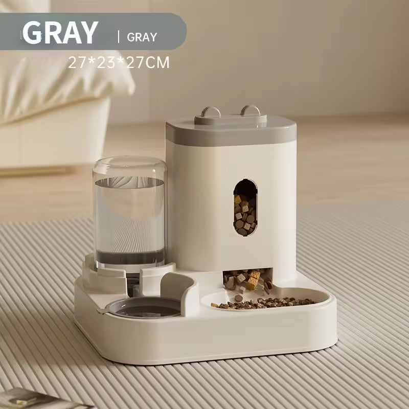 2-in-1 Automatic Pet Feeder with Water Dispenser | Large Capacity Food & Water Bowl for Cats & Dogs