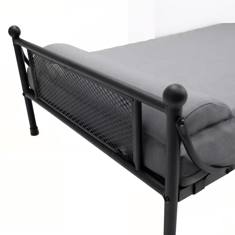 Winter Elevated Dog Bed with Cushion | Iron Frame Pet Cot | Durable, Breathable & Cozy Pet Furniture for Medium & Large Dogs