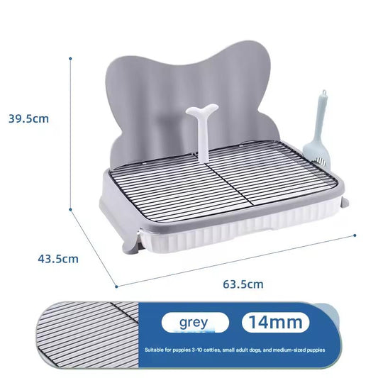 Durable Drawer-Style Dog Toilet with Iron Grid | Easy to Clean, Hygienic Pet Potty Trainer