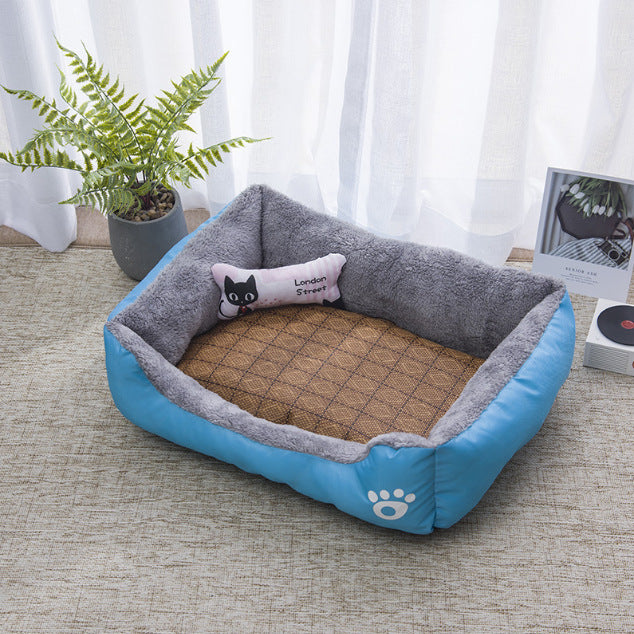 Waterproof & Scratch-Resistant Pet Bed | Plush Dog & Cat Cushion | Washable Oxford Fabric Kennel Mat | Anti-Dirt & Durable Pet Sleeping Pad