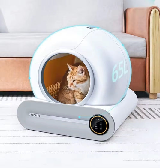 Automatic Self-Cleaning Cat Litter Box | Smart Odor Control | Large Capacity APP-Connected Cat Toilet