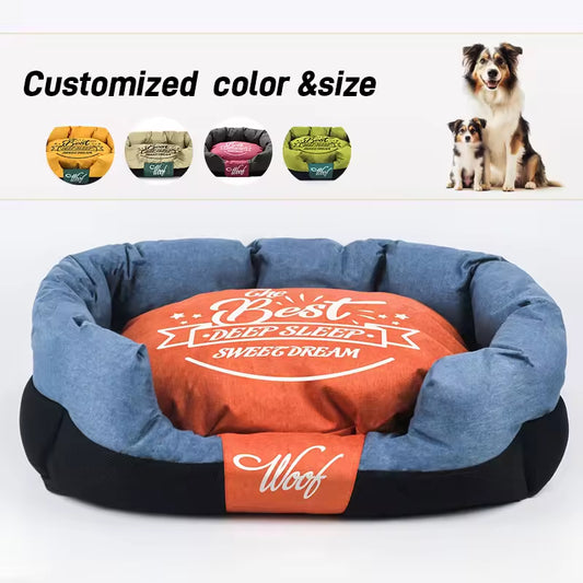 Luxury Teflon Pet Bed | Washable Dog Sofa & Cat Nest | Anti-Stain, Durable & Comfortable Pet House for Cats & Small Dogs