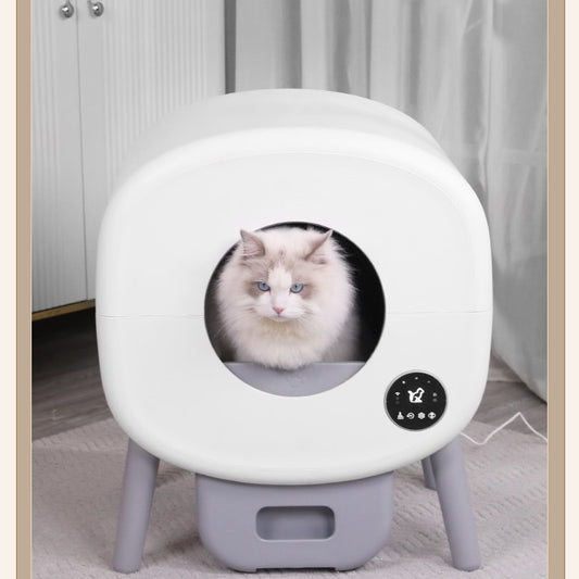 Smart Automatic Cat Litter Box | Self-Cleaning Large Cat Toilet | APP Remote Control & Hygiene Monitoring
