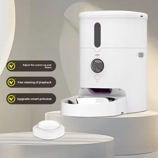 Smart Automatic Pet Feeder with Camera | WiFi APP Control, HD Video, Night Vision | Timed & Portion Feeding for Cats & Dogs | 3L Capacity