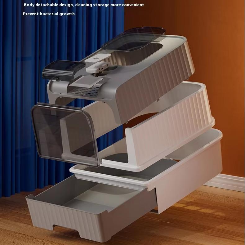 Three-layer separate design litter box