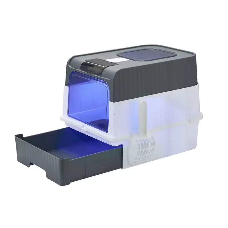 Ultraviolet sterilization model drawer-type cat litter box
