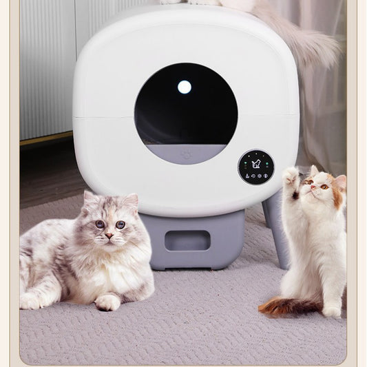 Smart Automatic Cat Litter Box | Enclosed Self-Cleaning Large Capacity Cat Toilet with APP Remote Control