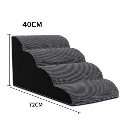 Pet Stairs for Small Dogs & Cats | Anti-Slip Washable Dog Ramp Steps for Bed & Sofa | Orthopedic Pet Ladder for Elderly Pets