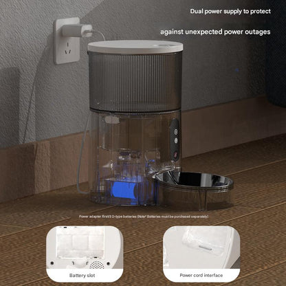 Automatic Pet Feeder with HD Camera & Voice | Smart Cat & Dog Feeder | APP Control, Scheduled Feeding, 3L Large Capacity