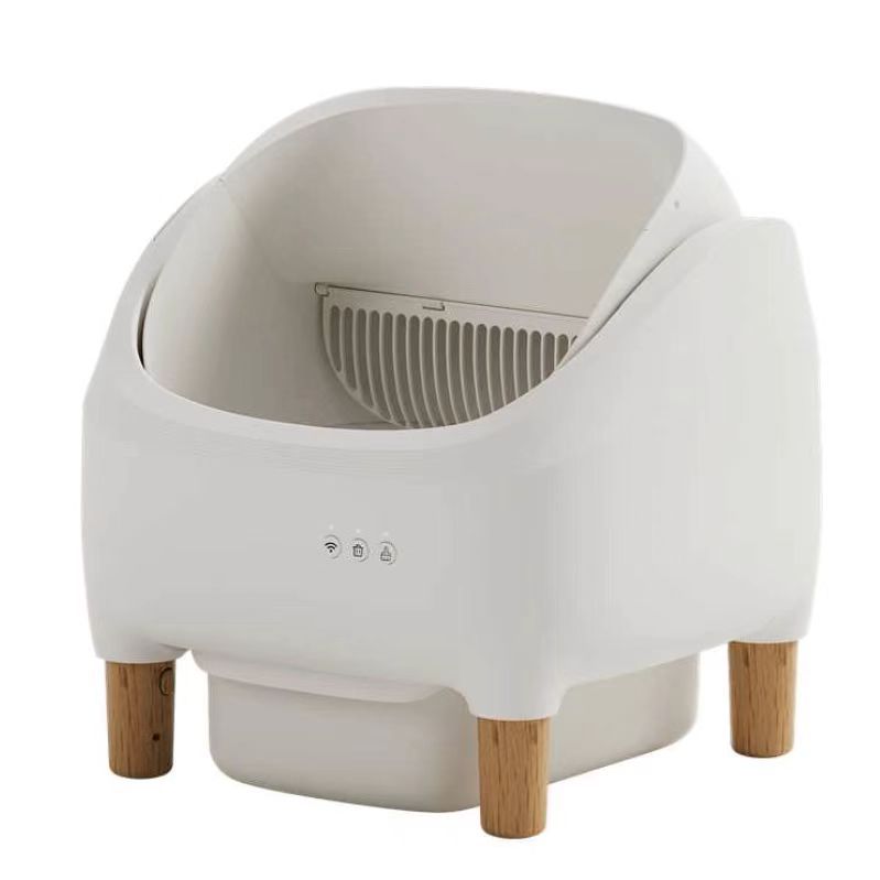 APP Smart Automatic Cat Litter Box | Large Semi-Enclosed Drawer Design | Odor Control &amp; Self-Cleaning Cat Toilet