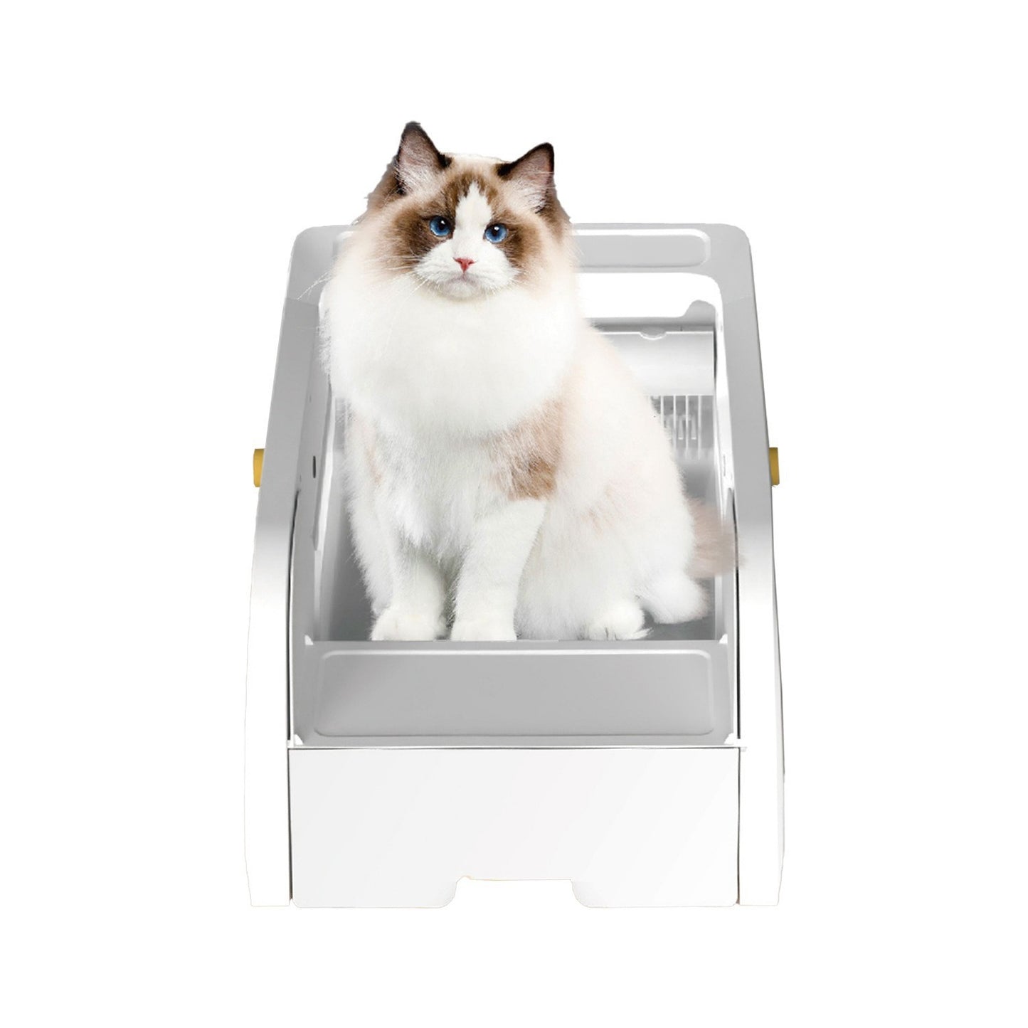 APP Smart Automatic Cat Litter Box | Large Semi-Enclosed Drawer-Style Self-Cleaning Litter Box with APP Control, UV Sterilization &amp; Odor Removal