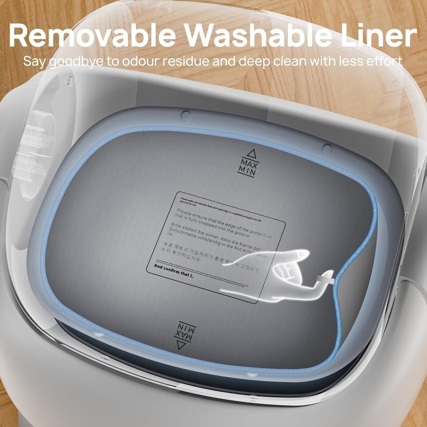 APP Smart Automatic Cat Litter Box | Large Semi-Enclosed Drawer Design | Odor Control &amp; Self-Cleaning Cat Toilet