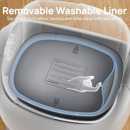 APP Smart Automatic Cat Litter Box | Large Semi-Enclosed Drawer Design | Odor Control &amp; Self-Cleaning Cat Toilet