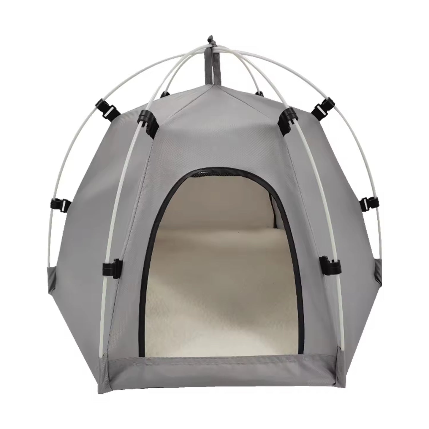 Cozy Winter Cat Tent Bed | Oxford Fabric Semi-Enclosed Indoor Pet House with Removable Cushion | Warm & Durable Pet Shelter for Cats & Small Dogs