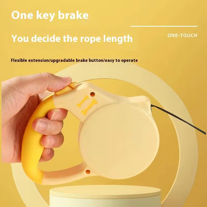 Retractable Dog Leash - 3m/5m Automatic Extension Leash for Small & Medium Dogs - Outdoor Pet Leash with One-Touch Brake