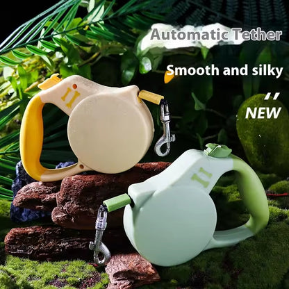 Retractable Dog Leash - 3m/5m Automatic Extension Leash for Small & Medium Dogs - Outdoor Pet Leash with One-Touch Brake