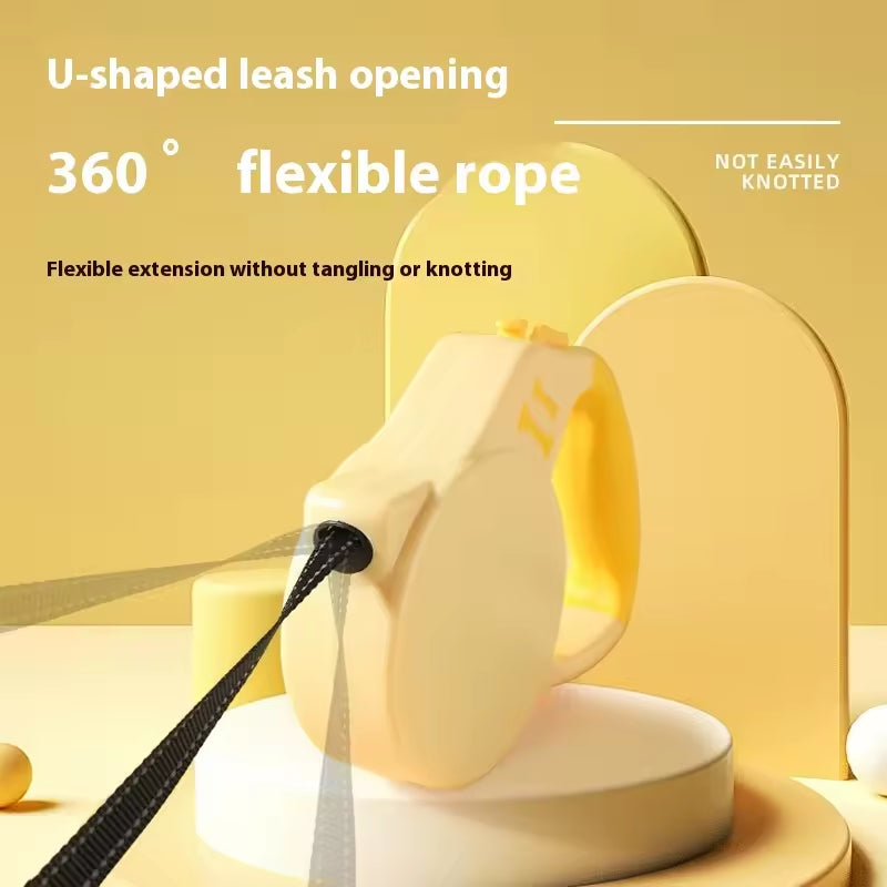 Retractable Dog Leash - 3m/5m Automatic Extension Leash for Small & Medium Dogs - Outdoor Pet Leash with One-Touch Brake