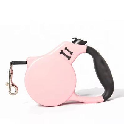 Retractable Dog Leash - 3m/5m Automatic Extension Leash for Small & Medium Dogs - Outdoor Pet Leash with One-Touch Brake