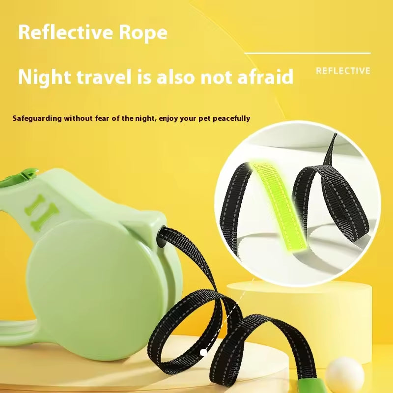 Retractable Dog Leash - 3m/5m Automatic Extension Leash for Small & Medium Dogs - Outdoor Pet Leash with One-Touch Brake