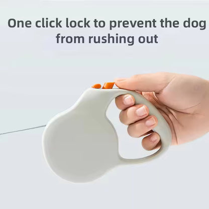 Retractable Dog Leash - 3m/5m Automatic Extension Leash for Small & Medium Dogs - Outdoor Pet Leash with One-Touch Brake