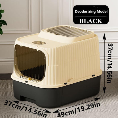 Multi-Functional Cat Litter Box | Easy-Clean Drawer, Odor & Germ Control, Wholesale Available