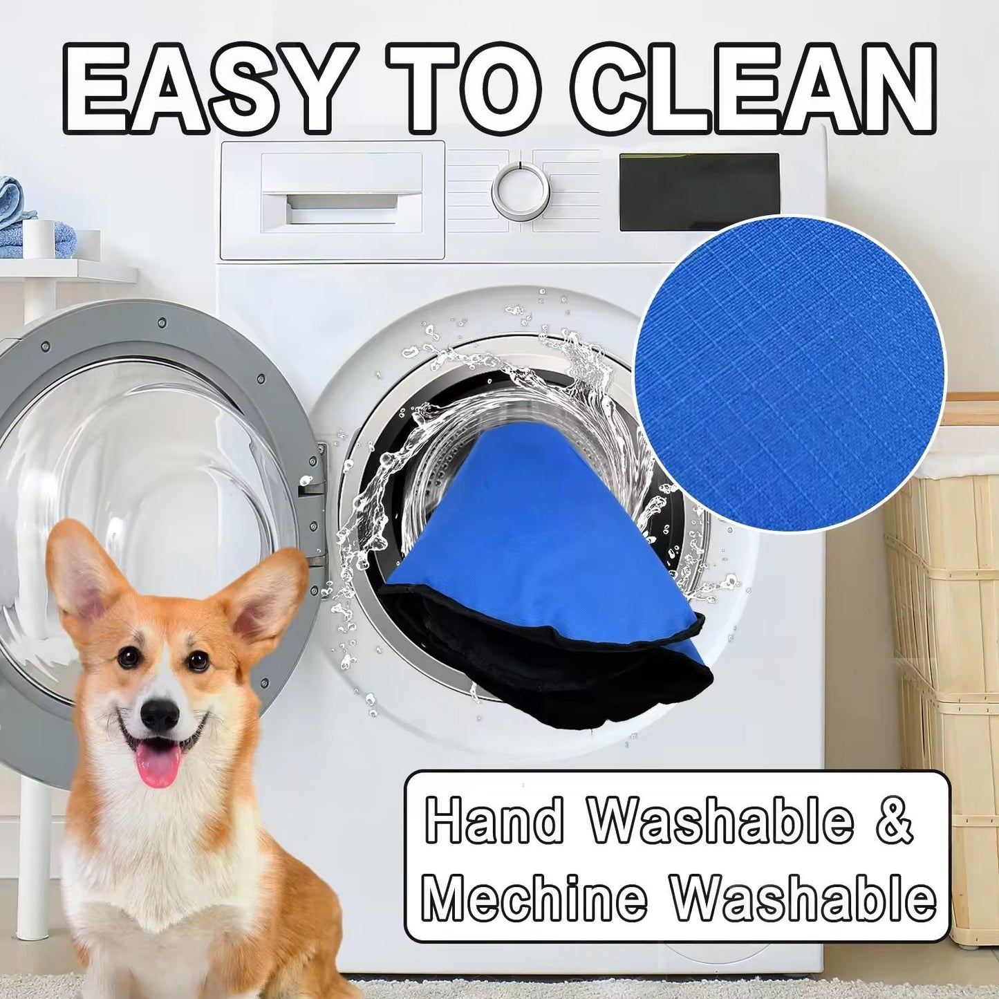Foldable Elevated Pet Bed for Autumn &amp; Winter | Waterproof, Moisture-Proof, Portable High Frame Dog Bed