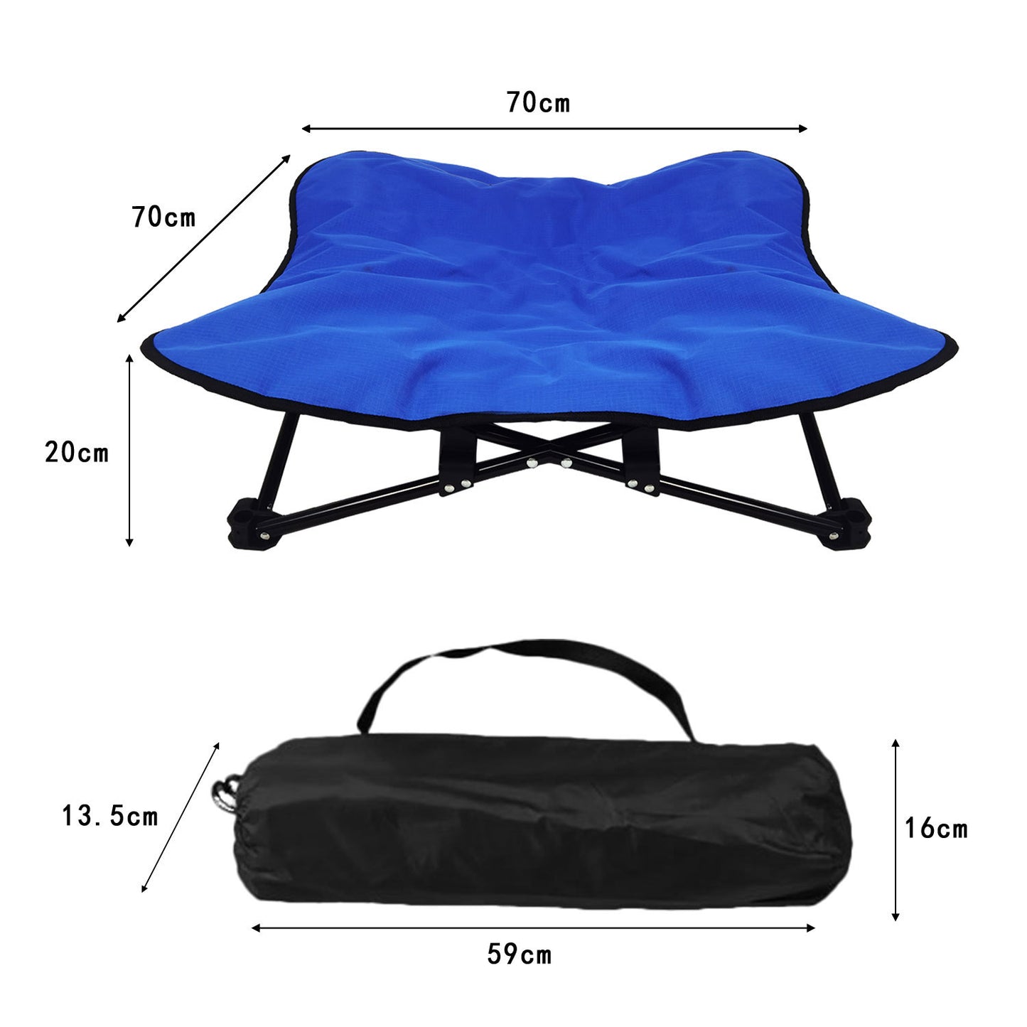 Foldable Elevated Pet Bed for Autumn &amp; Winter | Waterproof, Moisture-Proof, Portable High Frame Dog Bed