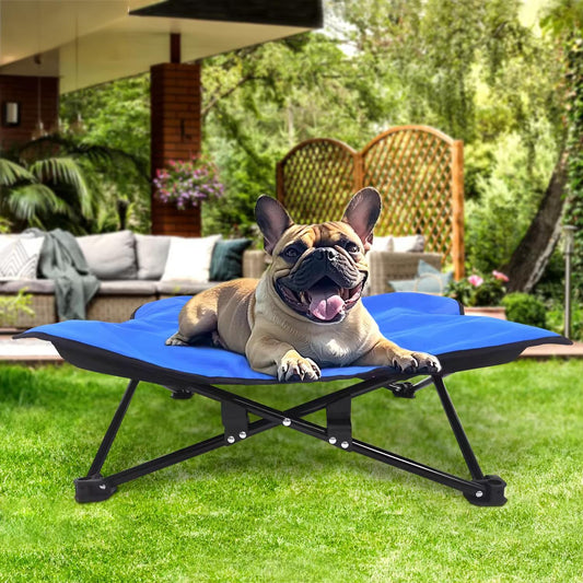 Foldable Elevated Pet Bed for Autumn &amp; Winter | Waterproof, Moisture-Proof, Portable High Frame Dog Bed