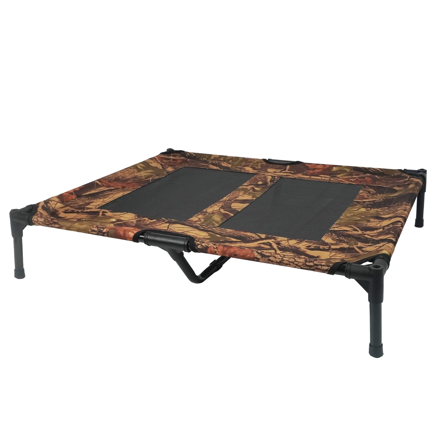 Camouflage Elevated Dog Bed with Removable Canopy | Outdoor Camping, Waterproof, Easy-to-Clean Pet Bed | Portable High-Rise Tent Bed for Large Dogs