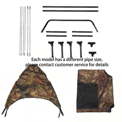 Camouflage Elevated Dog Bed with Removable Canopy | Outdoor Camping, Waterproof, Easy-to-Clean Pet Bed | Portable High-Rise Tent Bed for Large Dogs