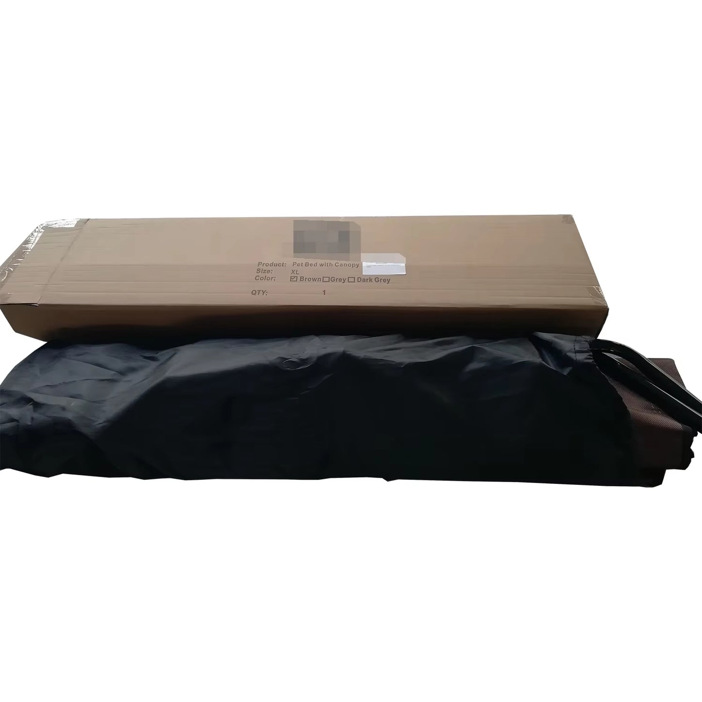 Camouflage Elevated Dog Bed with Removable Canopy | Outdoor Camping, Waterproof, Easy-to-Clean Pet Bed | Portable High-Rise Tent Bed for Large Dogs