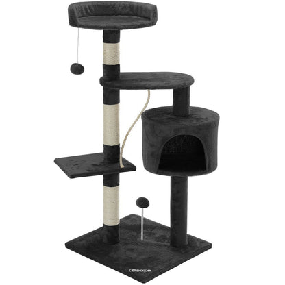 Sturdy Cat Tree & Pet Bed | CARB Board, Sisal & Paper Tube | Cat Climbing Tower, Scratching Post | Factory Direct Wholesale