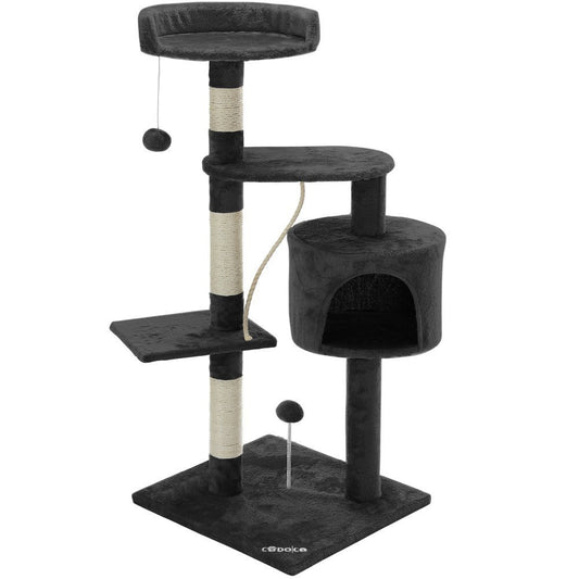 Sturdy Cat Tree & Pet Bed | CARB Board, Sisal & Paper Tube | Cat Climbing Tower, Scratching Post | Factory Direct Wholesale