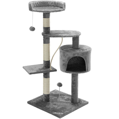 Sturdy Cat Tree & Pet Bed | CARB Board, Sisal & Paper Tube | Cat Climbing Tower, Scratching Post | Factory Direct Wholesale