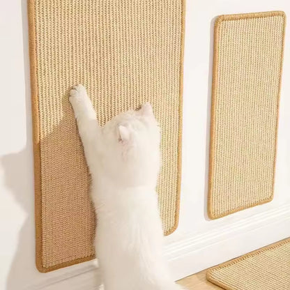 Wall-Mounted Sisal Cat Scratcher Pad | No-Shed Scratch Board Protector for Sofa & Furniture | Durable, Washable Cat Claw Mat – Multiple Sizes