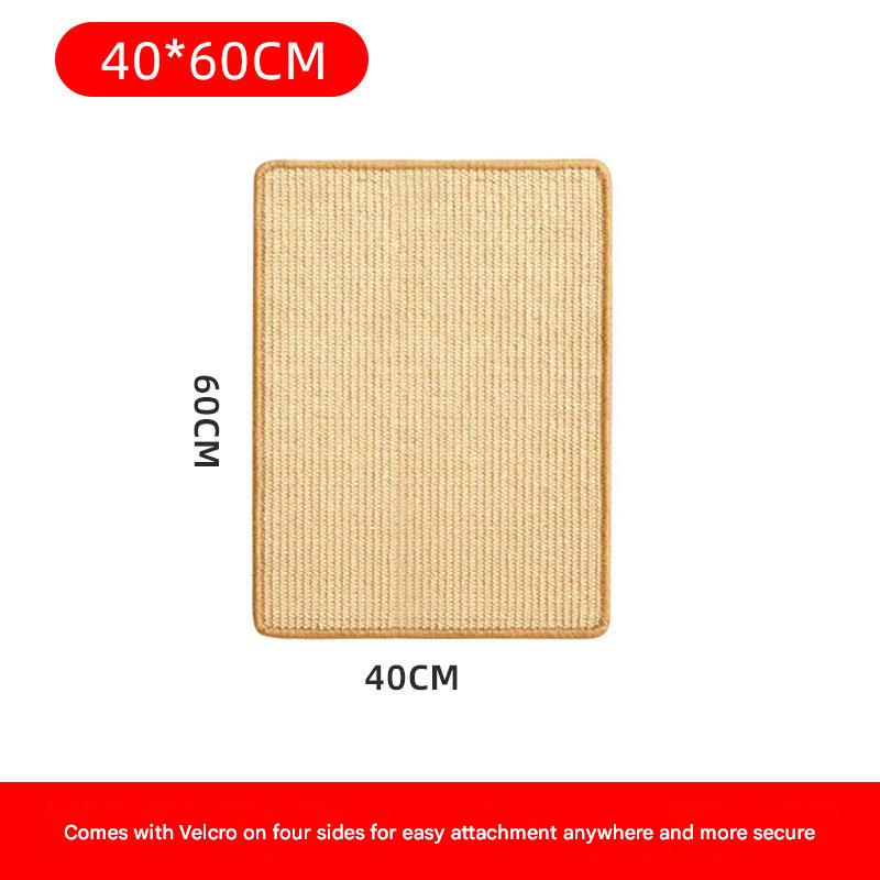 Wall-Mounted Sisal Cat Scratcher Pad | No-Shed Scratch Board Protector for Sofa & Furniture | Durable, Washable Cat Claw Mat – Multiple Sizes